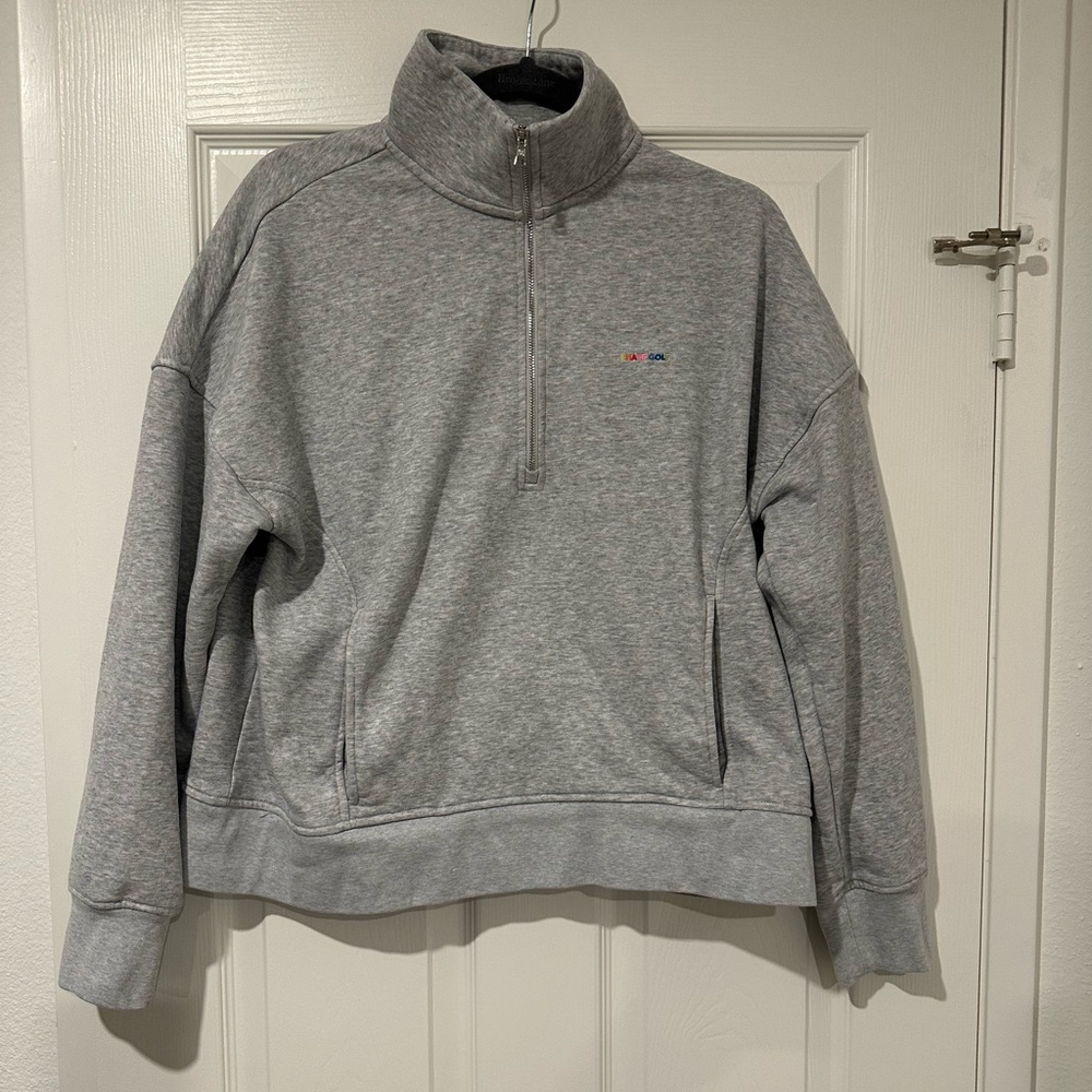 G/Fore Ladies size L Boxy Quarter Zip EUC